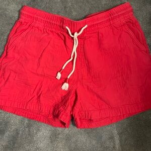 Pink Linen Shorts